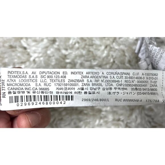 Zara Faux Womens Faux Leather Shiny Baggy Pants size Large‎ Black - Picture 7 of 10